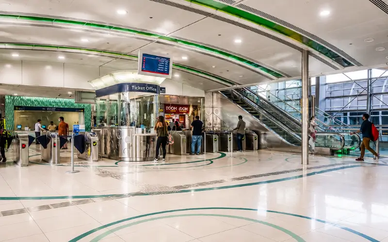 Interal view of ADCB Metro Station