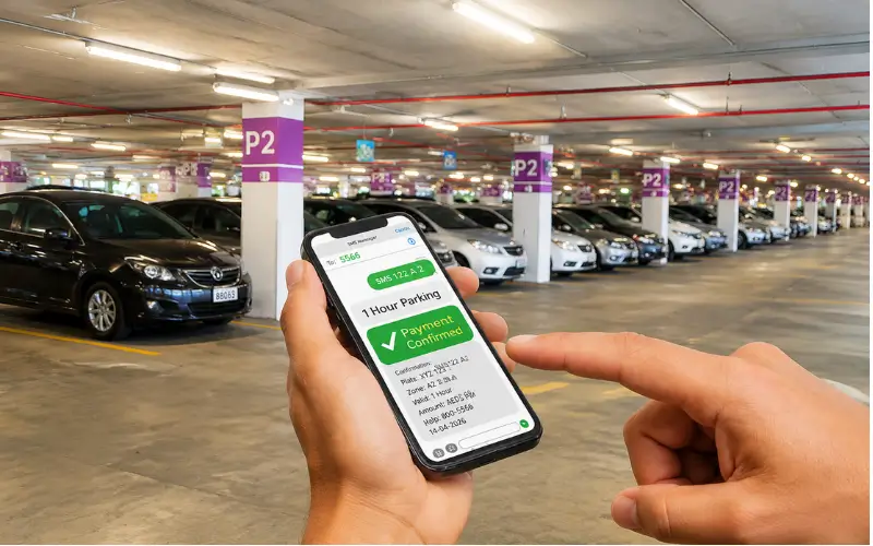 Pay fee of Sharjah Parking SMS