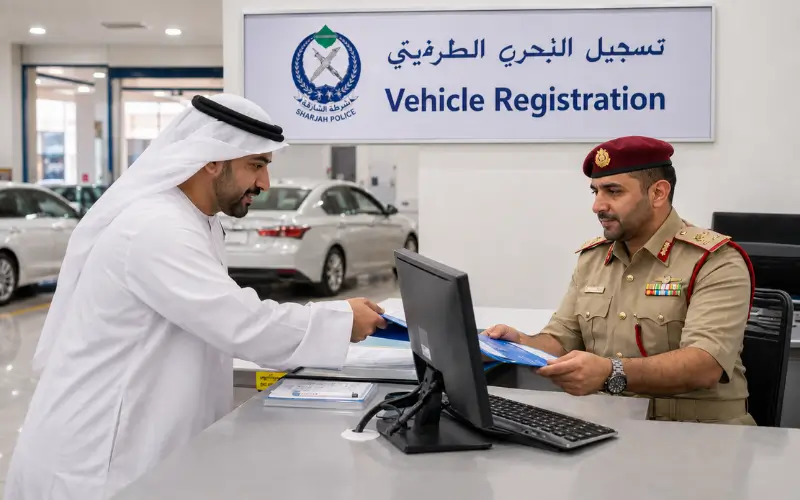 Sharjah Muroor Traffic Department at Vehicle Registration