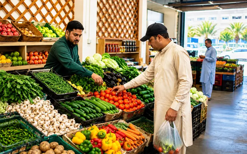 Shops at Vegetable Market Ajman