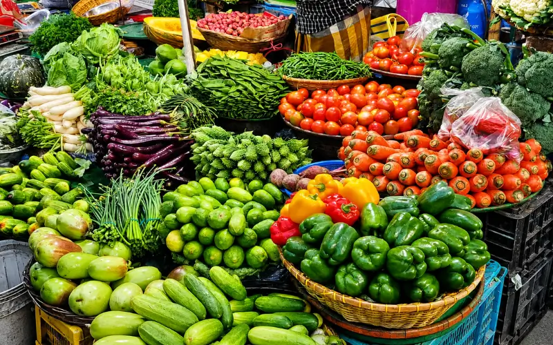 Vegetable Market Ajman at Fresh vegetables