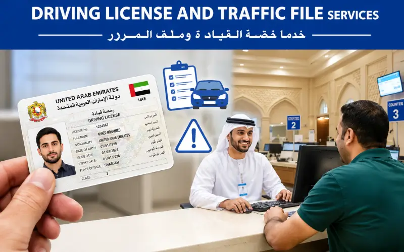 Sharjah Muroor Traffic Department Services 