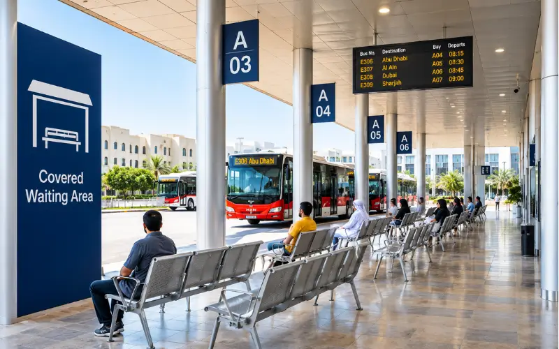 Satwa Bus Station Facilities