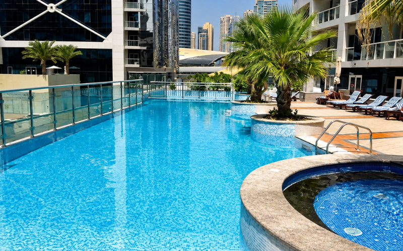 Lake Terrace Tower at Swimming pool