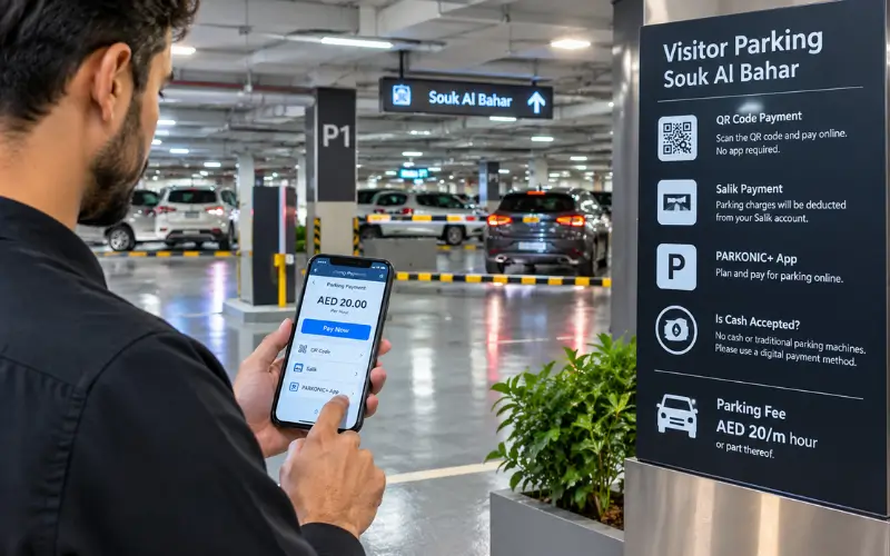Souk Al Bahar Parking Pay for Parking
