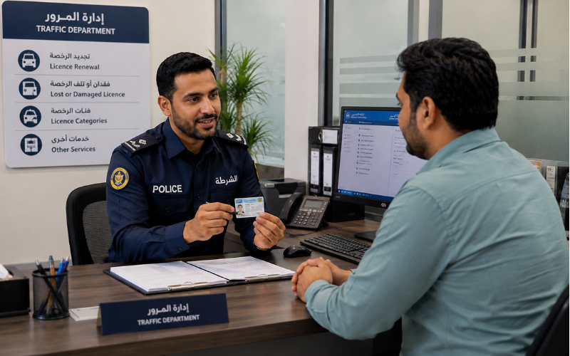 Mafraq Traffic Department at Driving Licence Services