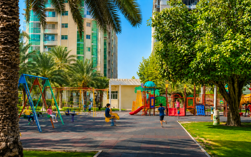 Al Mahatta Park for children's play areas