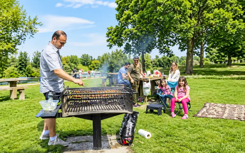 Al Rashidiya Park at Picnic and BBQ Facilities