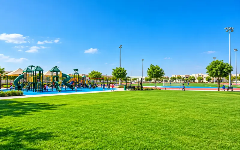 Al Rashidiya Park at Children Play Area