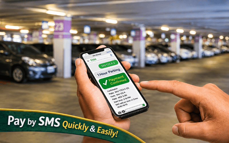 Sharjah Parking SMS