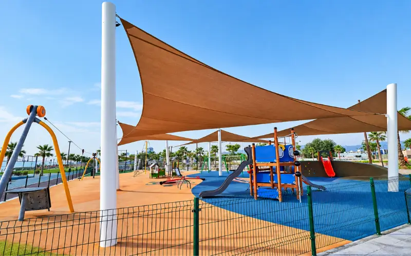 Umbrella Beach Fujairah at Children's Play Area