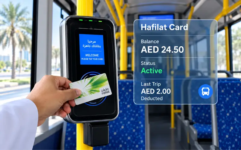 Al Ain Bus Station Hafilat Card and Other Payment Methods